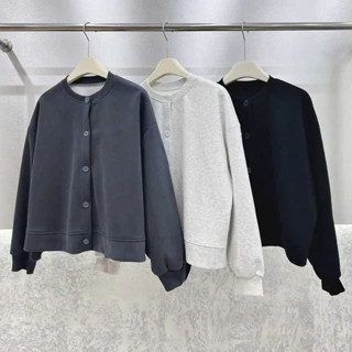 092 Áo Khoác Nỉ dáng Lửng cài cúc Bazic onee cho Nữ Siêu Hot