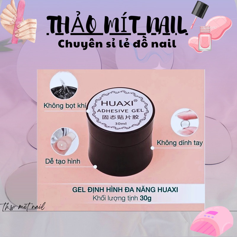 Gel định hình Huaxi ,gel nặn trong,gel đa năng hũ