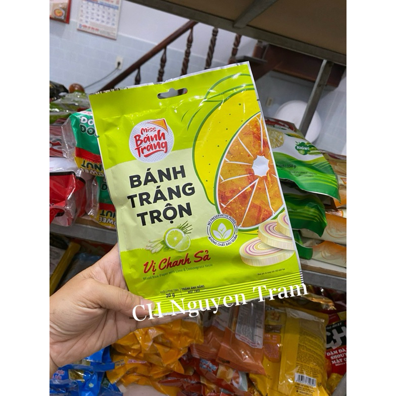 Bánh tráng trộn Miss vị chanh sả gói 20g