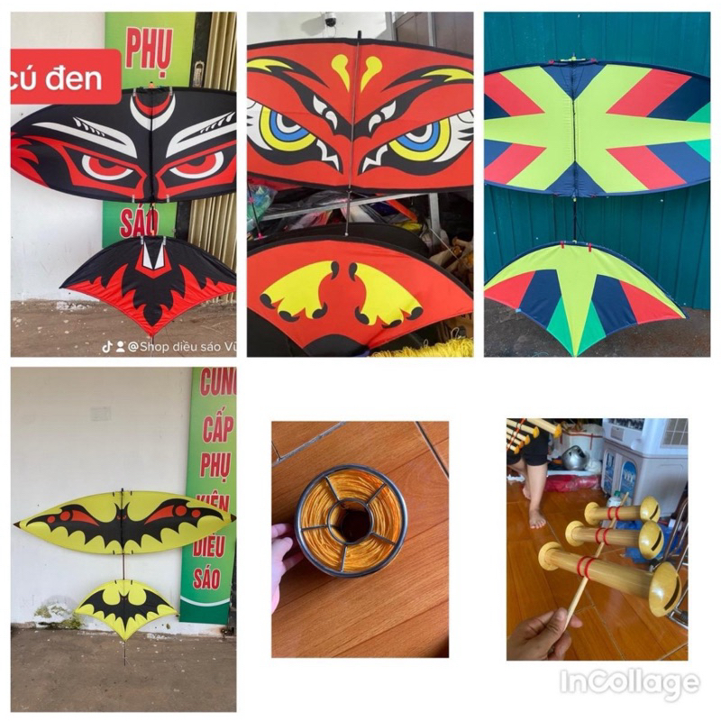combo diều +sáo+dây cho diều 1m7