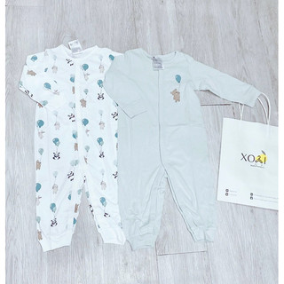 Set 2 body dài pyjama cho bé HM auth