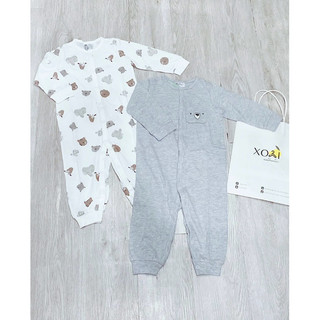 Set 2 body dài pyjama cho bé HM auth