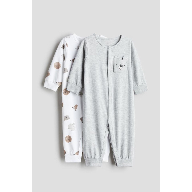 Set 2 body dài pyjama cho bé HM auth