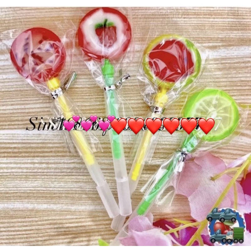 kẹo mút trái cây có đèn phát sáng (3 cái