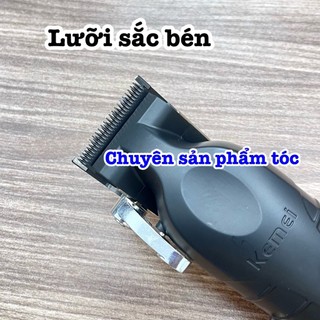 ✅Kemei Tông Đơ Cắt Tóc Cao Cấp 2296 Pin Li-ion 2500mAh Công Suất 10W Lưỡi Thép Cacbon Sắc Bén Thời Gian Sử Dụng 350 Phút