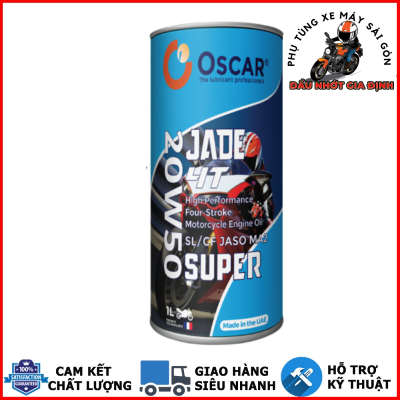 Nhớt Oscar Jade 4T 20W50 tổng hợp dành cho xe số - Nhập khẩu UAE