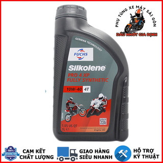  Nhớt Fuchs Silkolene Pro 4 10W40 dành cho xe côn tay PKL - Nhập khẩu Anh 