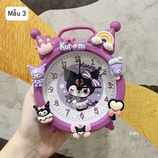 Đồng Hồ Báo Thức Hoạ Tiết Hoạt Hình Tặng Kèm Sticker Cute Siêu Đáng Yêu