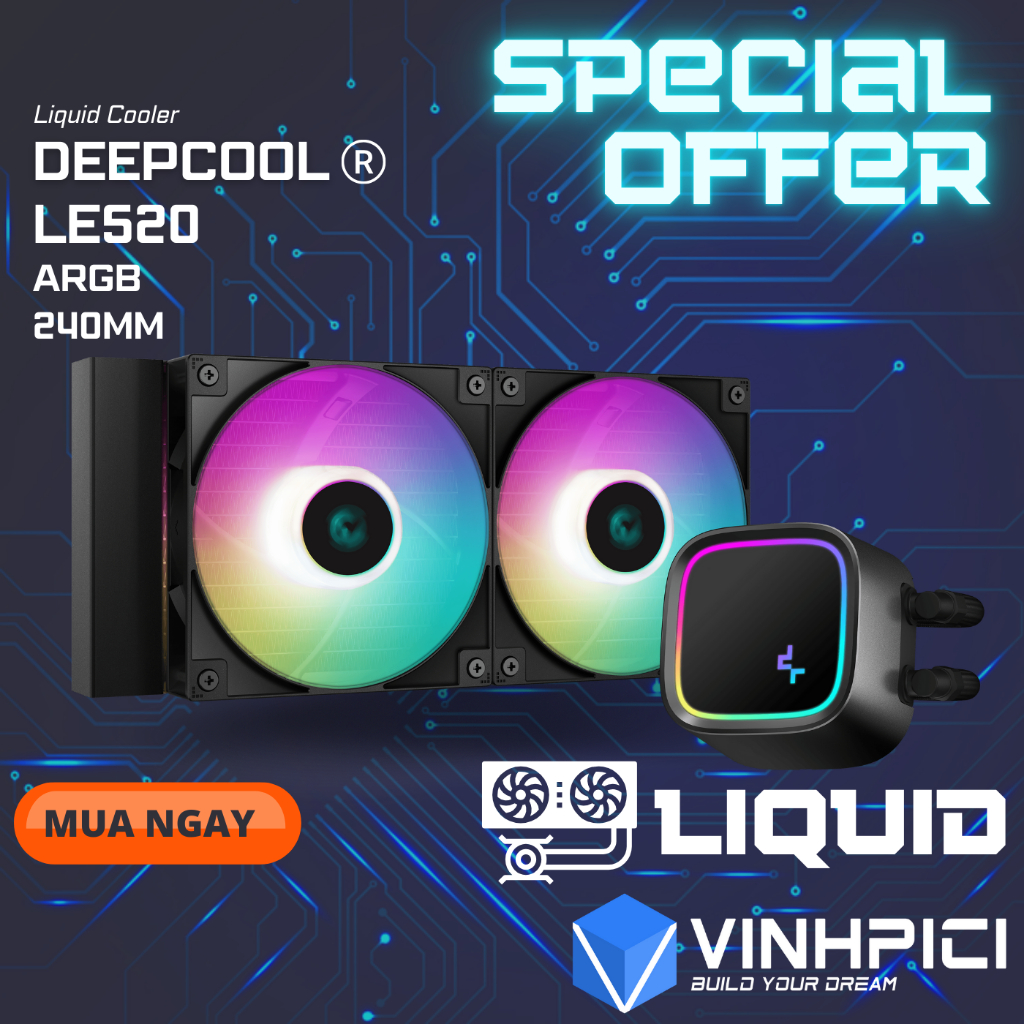 Tản nhiệt nước CPU Deepcool LE520 [NEW]