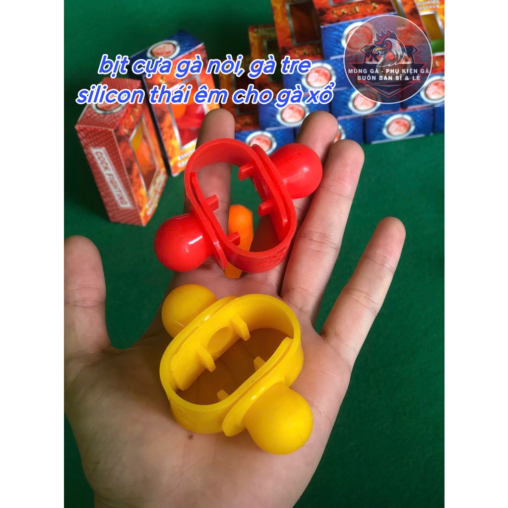 Bịt Cựa Gà Nòi Silicon Thái Lan (1 Bộ Cho 2 Con)