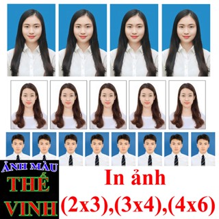 In Ảnh Thẻ 2x3, 3x4, 4x6, Ảnh Chất Lượng Cao, Màu Đẹp, Giao Nhanh 30 Phút Tại HCM - Ảnh Màu Thế Vinh