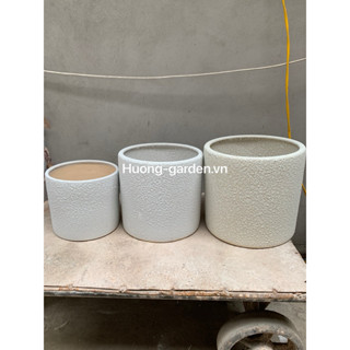 Chậu sứ Trụ gốm Bát Tràng Atlantis (Chỉ ship hỏa tốc) Trồng các loại cây cảnh