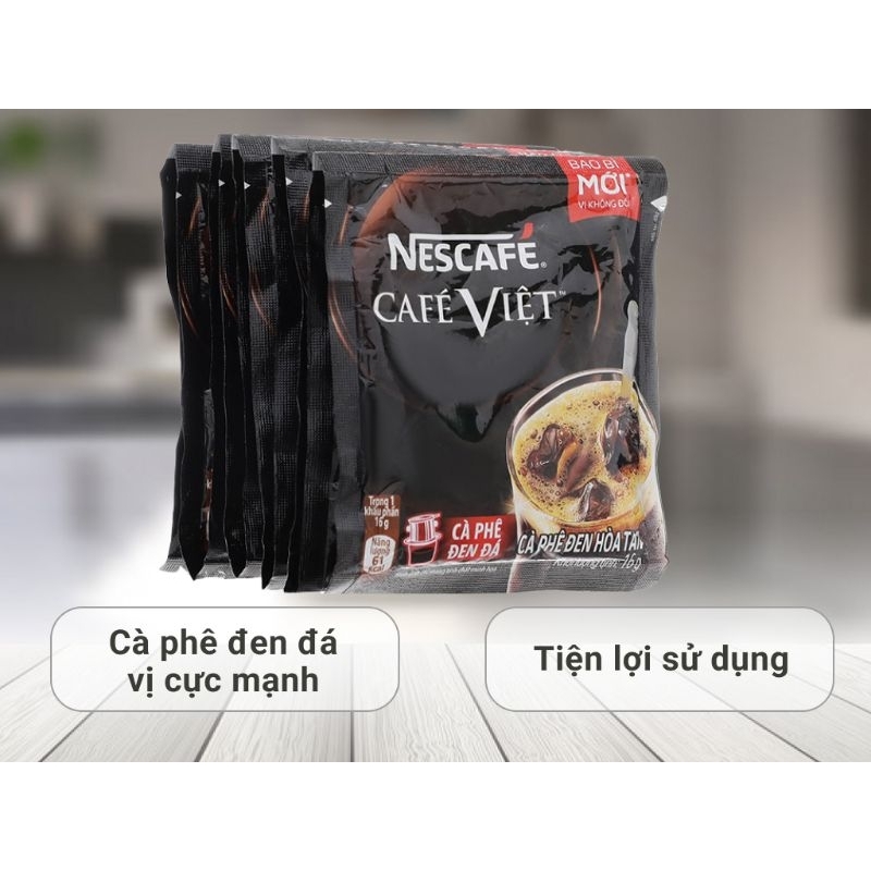 Combo 5 dây x 10 gói cà phê đen NesCafe Cafe Việt