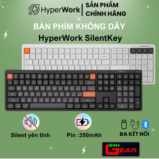 Bàn phím không dây HyperWork SilentKey TS01 - Hàng Chính Hãng