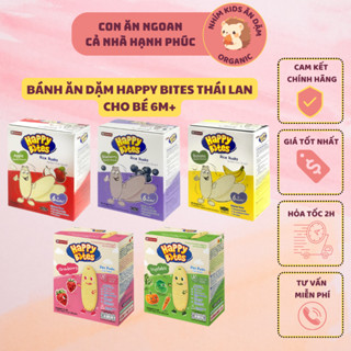 [Date T11/2025] Bánh Gạo Ăn Dặm Happy Bites Mini Thái Lan Cho Bé 6M+