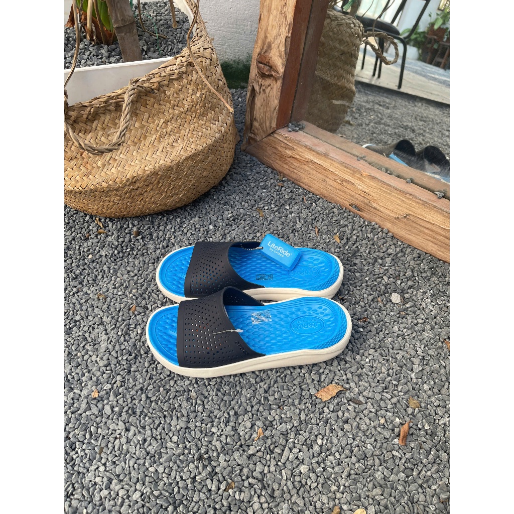 Dép Quai Ngang Cross Literide Nam Nữ Đỏ Đen SIÊU ÊM