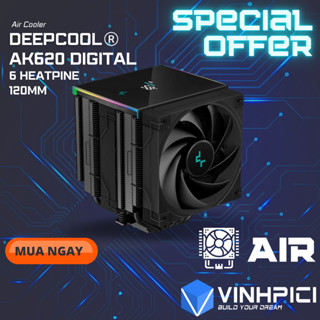 Tản nhiệt khí CPU DEEPCOOL AK620 DIGITAL [NEW]