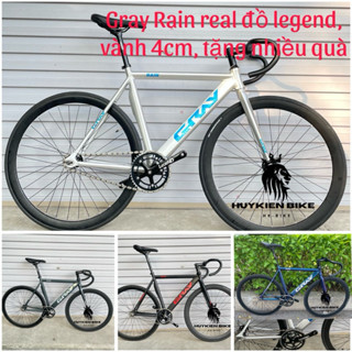 Xe đạp thể thao fixed gear Gray Rain   chính hãng có sẵn