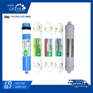 Bộ 8 lõi lọc nước dùng cho máy lọc nước công nghệ RO, Nano Geyser RO Eco, Kangaroo, Karofi, Aqua, Sunhouse...