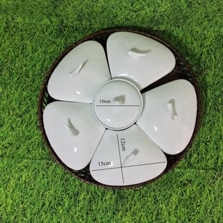 Khay đựng mứt gốm sứ Bát Tràng