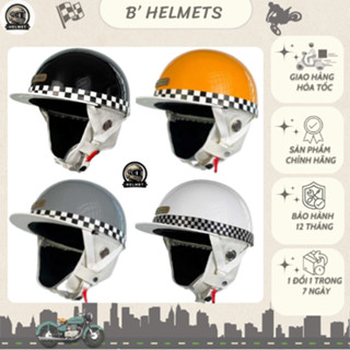 [Bảo Hành Chính Hãng 1 Năm] Mũ Nón Bảo Hiểm Nữa Đầu 1/2 Napoli Bosozoku Japan Cao Cấp Style Vintage