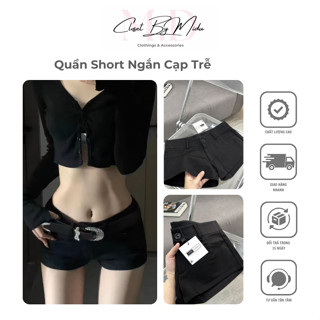 [ SALE] Quần Short Nữ Cạp Trễ, Quần Đùi Ngắn Nữ Cạp Trễ bảng size ảnh 4- Closet By Midu
