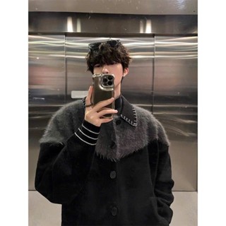 Áo Cardigan Len Nam Dài Tay Cổ Polo Chỉ Nổi, Áo Khoác Len Phong Cách Hàn Quốc