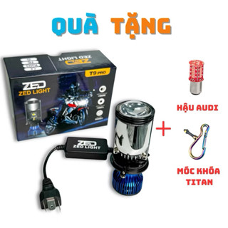 ( TẶNG ĐÈN HẬU AUDI ) Đèn Pha Bi Cầu T9 PRO ZED LIGHT, DC 50w NEW 2024 Chống Chói - Bảo Hành 12 Tháng Ô Tô Xe Máy