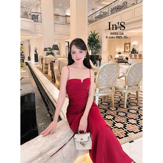 Váy lụa 2 dây xếp ly Size: SML-Xl 620k