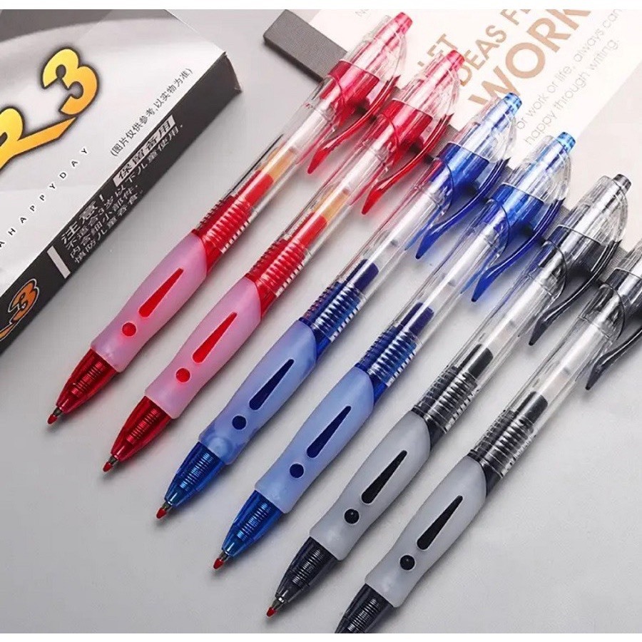 Bút gel nước M&G 02376 / GP1163 nét 0.5mm I Bút béo 1163 luyện viết chữ Hán, viết tiếng Trung Nhật H