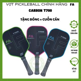  Vợt Pickleball T700 Carbon Siêu nhám Siêu Bền Chính hãng FA Đồ Dày Vợt 16mm Hàng cao cấp 