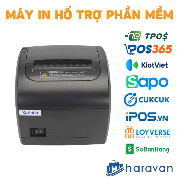 [Cao Cấp] Máy in hóa đơn X-printer XP K230L K200L V200U [Tặng kèm 01 Cuộn Giấy In Bill K80mm]