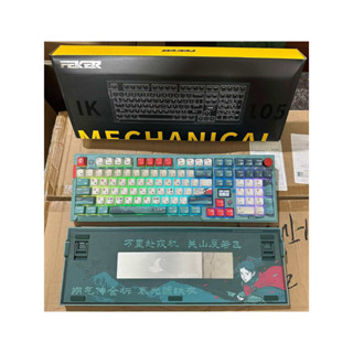 ( NEW- SALE )  Bàn phím cơ custom không dây  Feker  IK105 PRO / 3 mode/Núm / Màn/ mạch xuôi/ RGB