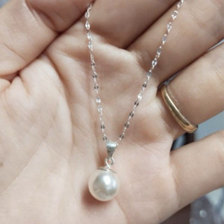 Dây chuyền hạt châu vĩnh viễn bảo hành đánh sáng bạc