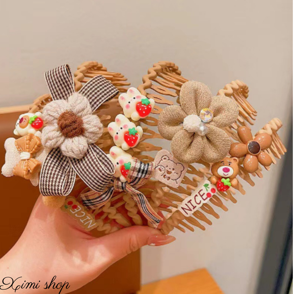 KT501- Bườm tóc băng đô cho bé, Ximi shop, phong cách Hàn Quốc, siêu xinh, đáng yêu, tiện dụng