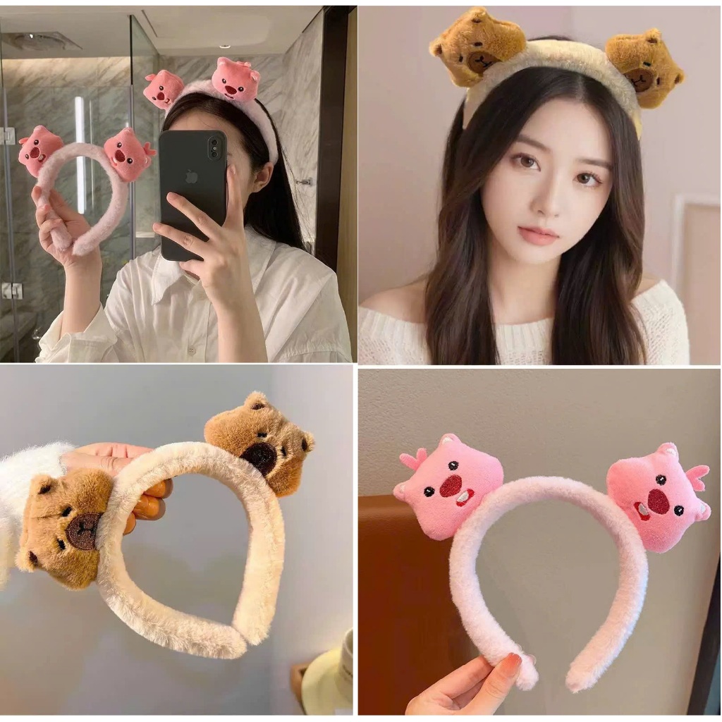 Băng Đô Cài Tóc Đính Hoa Dễ Thương
