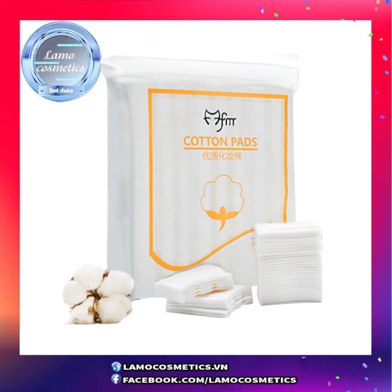 Bông tẩy trang 3 lớp Cotton Pads [Túi 222 miếng dày dặn] | BigBuy360 - bigbuy360.vn