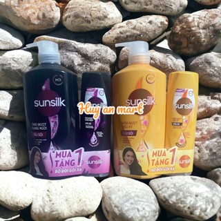 ️🏆 MUA 1 TẶNG 1️🏆 Dầu gội đầu Sunsilk  650gr TẶNG DẦU XẢ 140GR ÓNG MƯỢT RẠNG NGỜI/ TẶNG DẦU GỘI MỀM MƯỢT 140GR