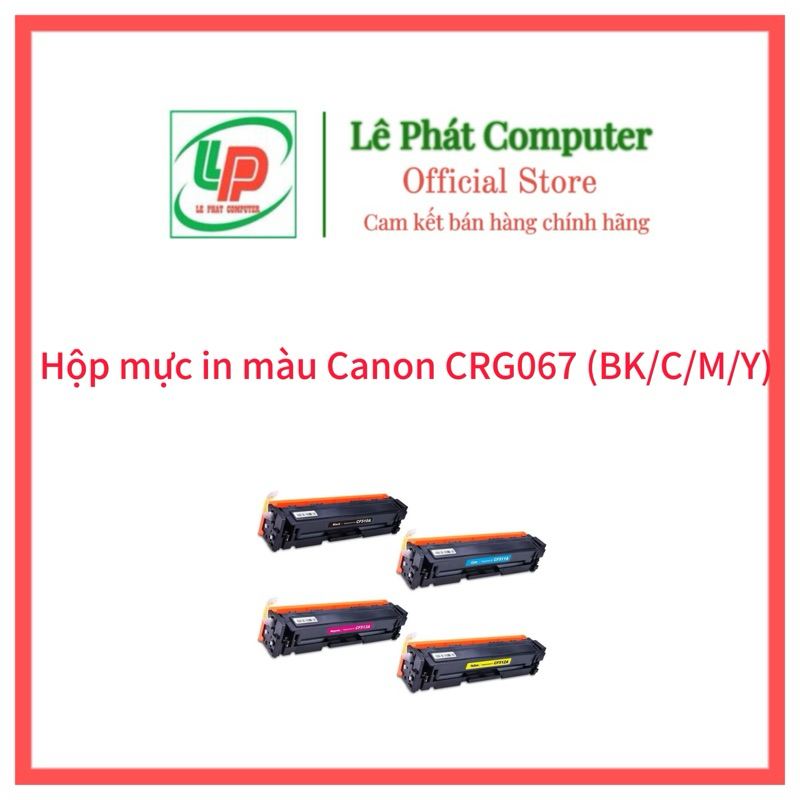 Hộp mực in màu CRG 067 (CRG045/CRG054/CF400A/CF540A) - Không Chíp dùng cho máy in Canon 631cw/632Cdw
