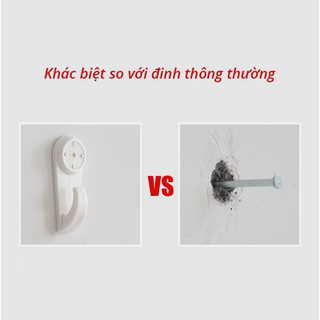 Đinh 4 Chân Có Móc Treo Khung - Đinh Ghim Treo Tường Tiện Lợi, Không Cần Khoan
