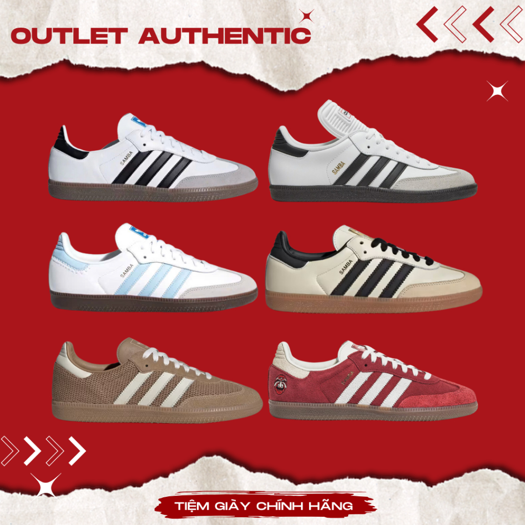 [𝗦𝗮𝗹𝗲 𝗢𝘂𝘁𝗹𝗲𝘁 𝟱𝟬%] Giày thể thao '𝗔𝗱𝗶𝗱𝗮𝘀 𝗦𝗮𝗺𝗯𝗮' mẫu mới hàng Full Box
