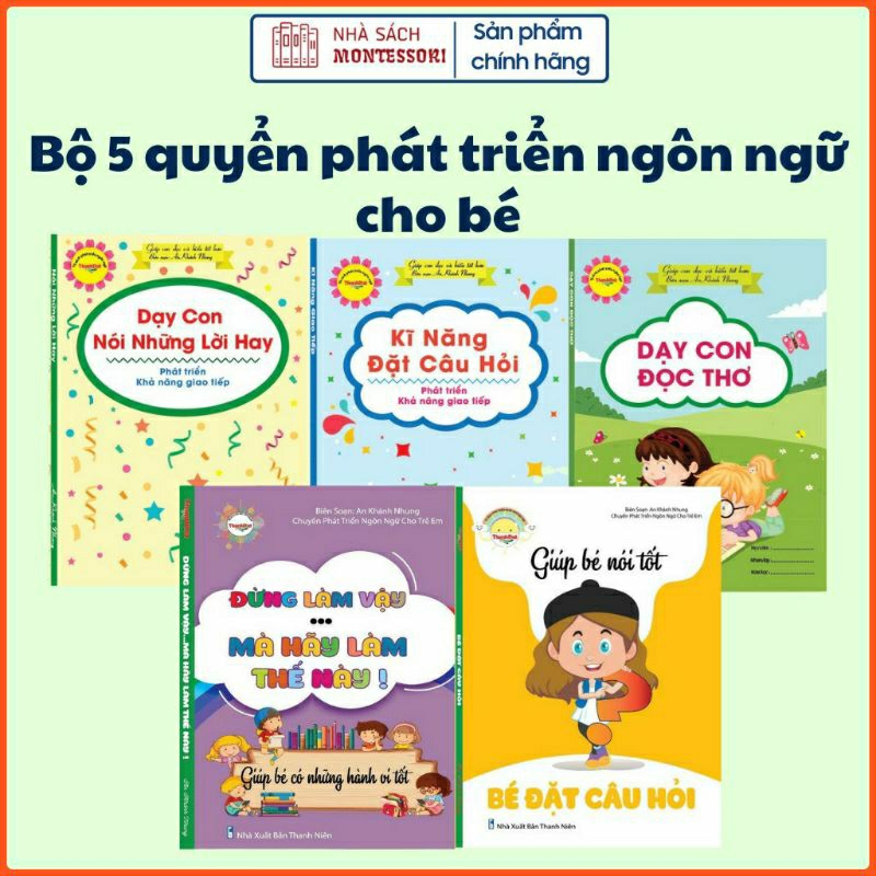 Học Liệu Phát Triển Ngôn Ngữ (5 Quyển) 🍀