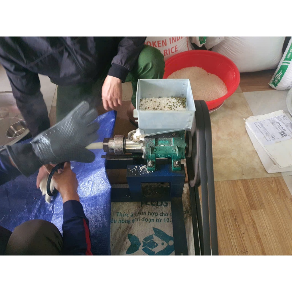 Máy nổ ống bỏng ngô chạy bằng điện