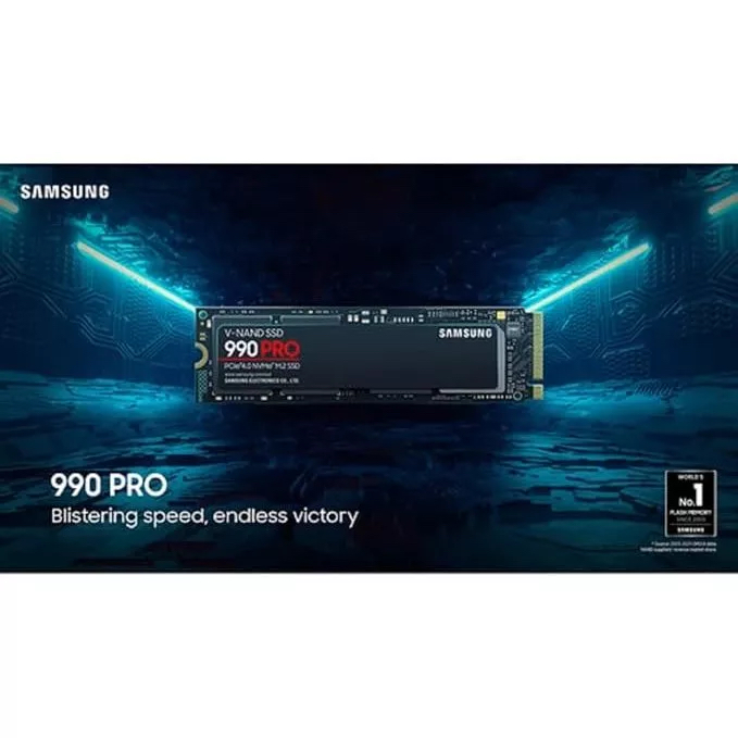 Ổ Cứng SSD Samsung 990 Pro 2TB PCIe Gen 4.0 x4 NVMe V-NAND M.2 2280 ‎MZ-V9P2T0BW