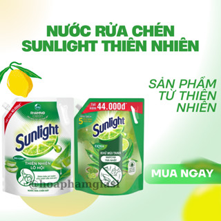 Nước Rửa Chén Sunlight Thiên Nhiên Túi 3.4kg An Toàn Cho Gia Đình Bạn