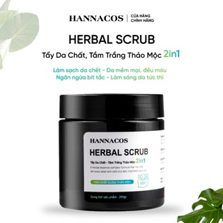  Tẩy Tế Bào Chết- Tắm Trắng Thảo Mộc 2in1 Hannacos 