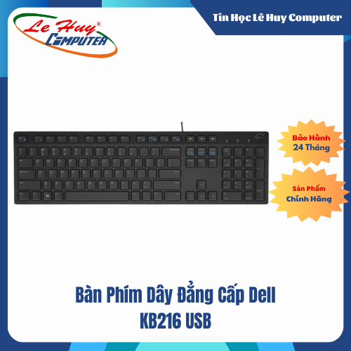 Bàn Phím Dây Đẳng Cấp Dell KB216 USB - Hàng Chính Hãng