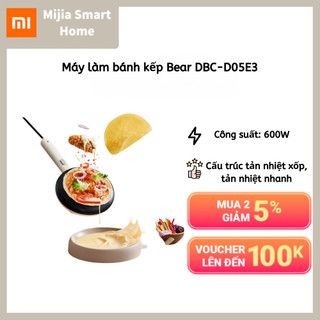  Máy nướng bánh tráng Bear DBC-D05E3 máy làm bánh crep 600W gia nhiệt kép chống dính  siêu bền  Chính Hãng 