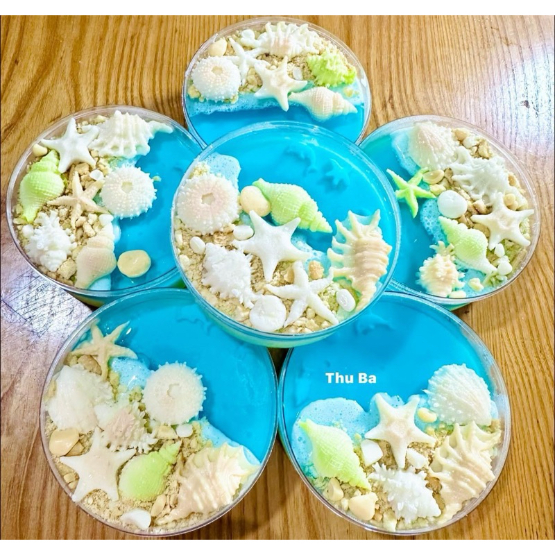 Sét 7 khuôn ốc sò sao biển sứa to