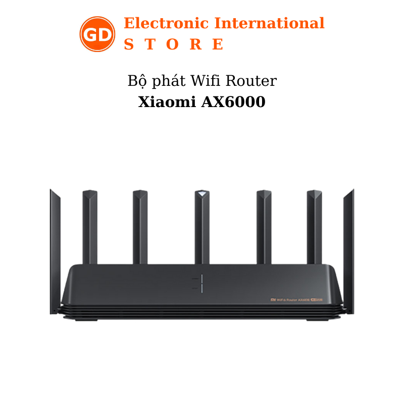 Bộ phát Wifi Router Xiaomi AX6000 băng tần kép, Wifi 6, 6000Mbps, hỗ trợ Mesh, 4K QAM